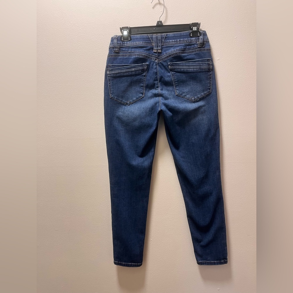 Democracy Ab Technology Flattering Modern Tapered Leg Stretch Jeans, Sz 4, Blue - Picture 2 of 8